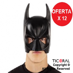 MASCARA BATMAN PLASTICO X 12